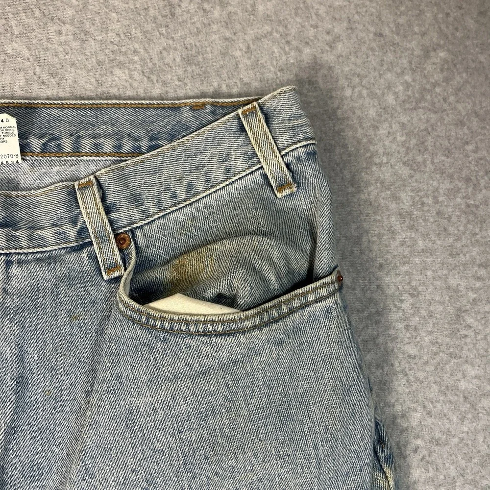 Vintage Levis Jeans Mens 36x32 Blue 505 Straight Denim Cotton Light Mid Rise
